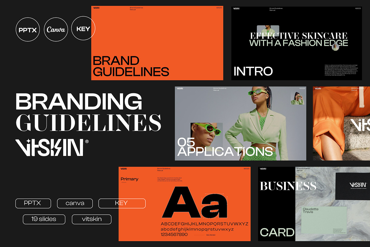 VITSKIN - Brand Guidelines Pack, a Presentation Template by Dirtytemp Studio (Photo 1 of 7)