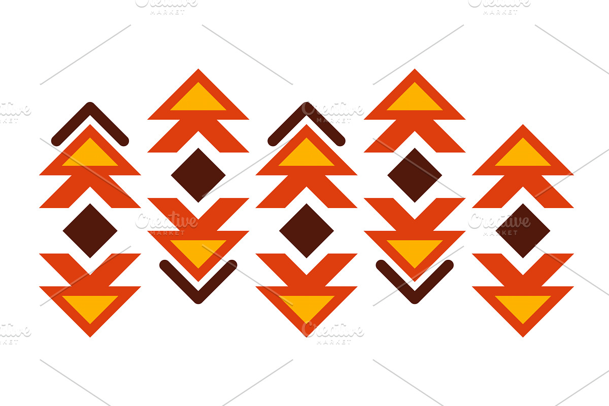 Ethnic pattern. Geometric and aztec, an Illustration by the8monkey