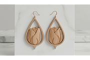 Elegant Floral Earring Set, a Graphic by musafir_fashion (Thumbnail 10 of 11)