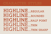HIGHLINE Font | Vintage Font, a Serif Font by NienowBrand (Thumbnail 7 of 10)