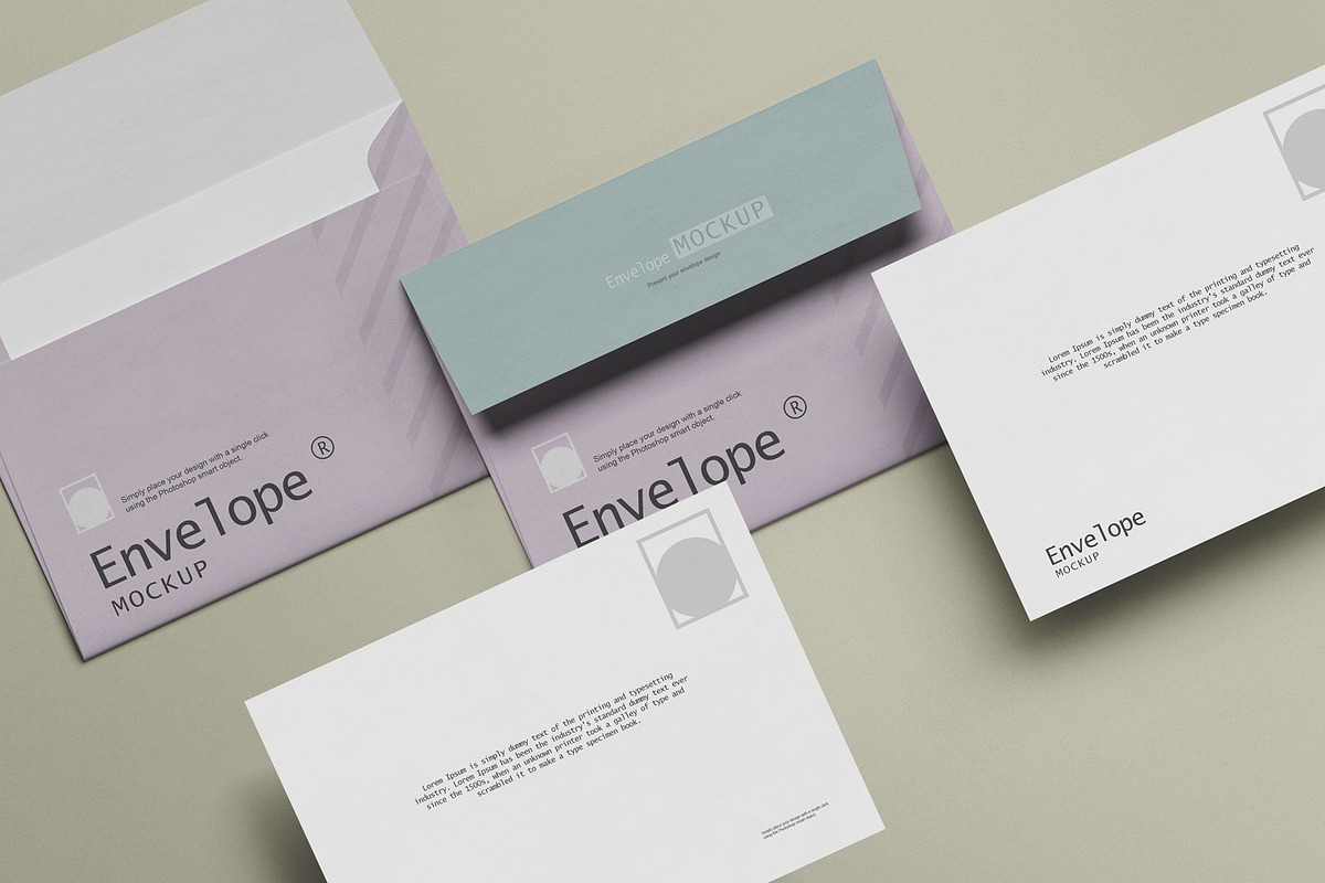 Envelope Mockup, a Stationery Template by Tahtagraphic (Photo 4 of 7)