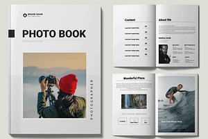 Photo Book Magazine Design Template