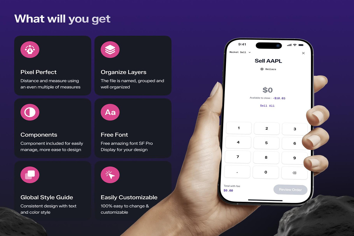 Cepeq — Stock Finance App UI Kit, an UI Kit Template by Lumina_ui_ux202 (Photo 2 of 6)