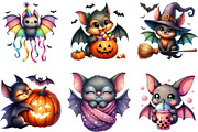 Quirky Bat Clipart, an Illustration by DreamArtGraphic (Thumbnail 3 of 5)