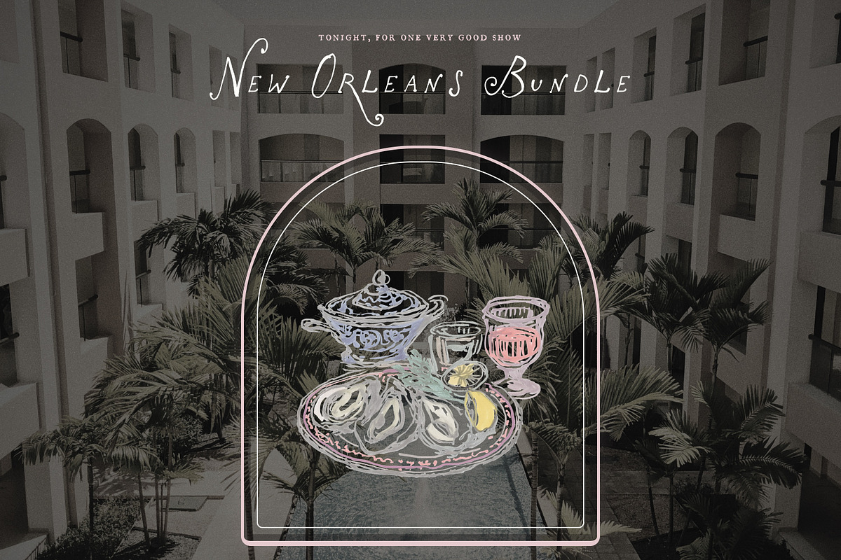 New Orleans Clipart, French Quarter, an Object Illustration by The October Creative (Photo 13 of 16)