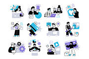 Social Media Marketing illustrations, a Work Illustration by StonePic (Thumbnail 2 of 3)