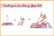 Yoga Cats & Dogs Clipart, an Animal Illustration by VianneArt (Thumbnail 8 of 11)