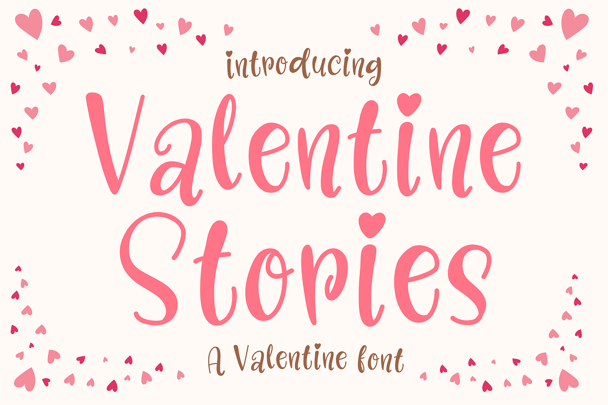 Valentine Stories is a handwritten, a Handwritten Font by Brown Cupple (Photo 1 of 5)