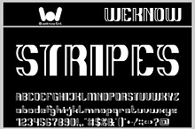 Stripes Font
