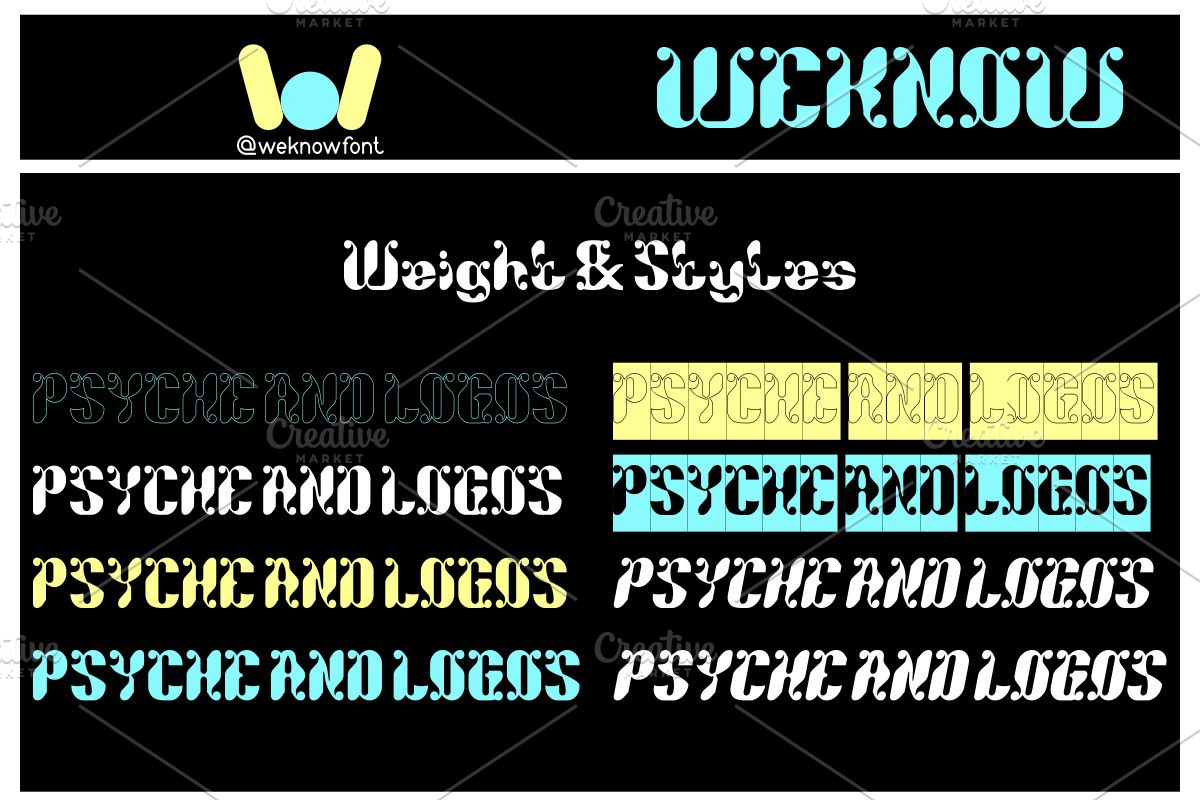 Psyche and Logos font, a Font by weknow (Photo 7 of 8)