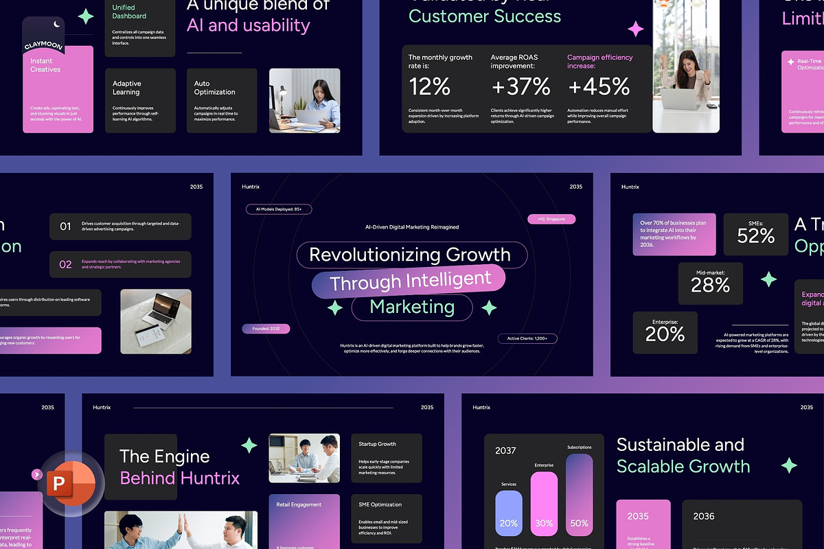 Digital Marketing Pitch Deck, a Presentation Template by Claymoon Lab (Photo 2 of 7)