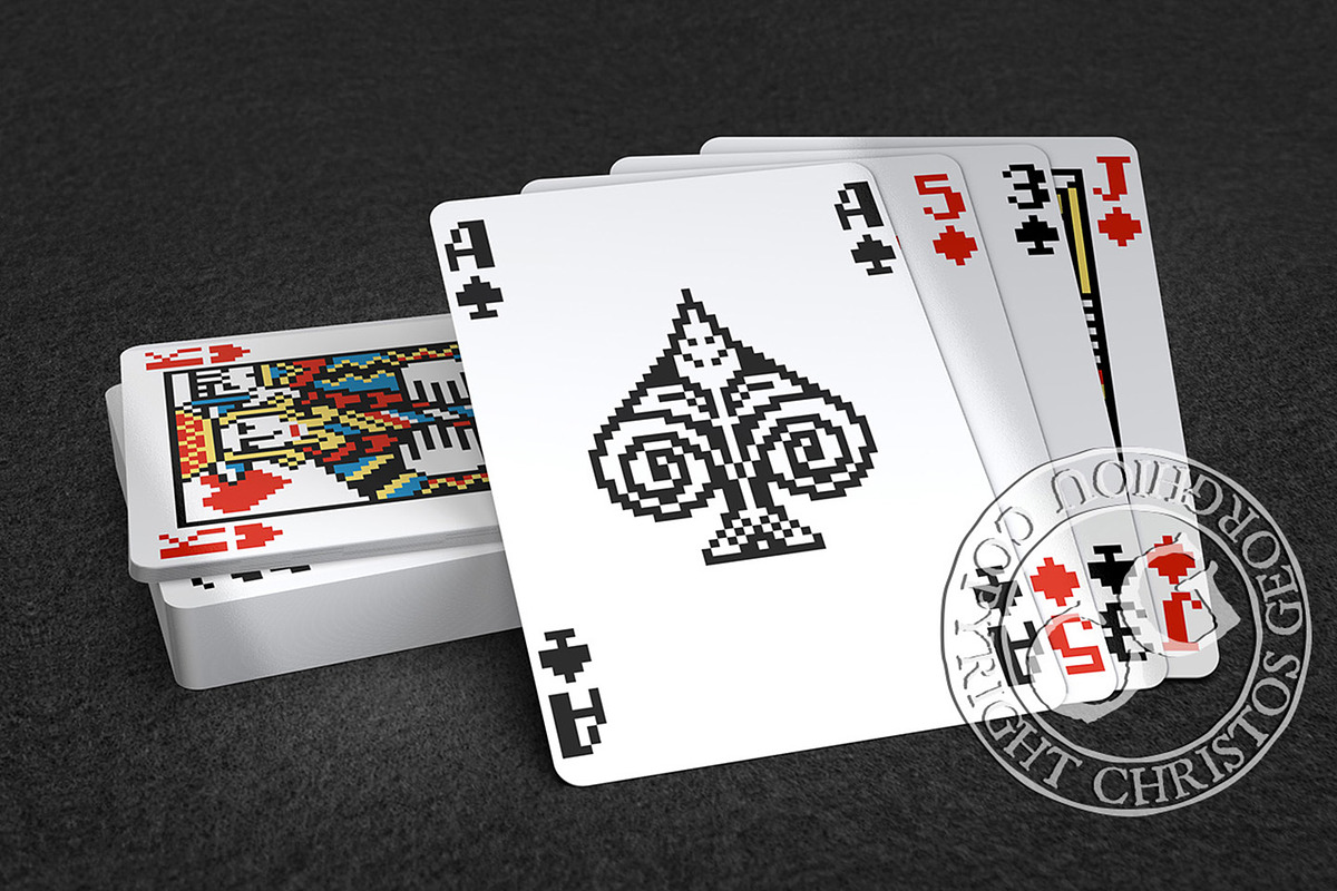 Pixel Art Novelty Playing Card Deck, an Object Graphic by Christos Georghiou (Photo 2 of 10)