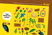 Hawaiian and Tiki Graphics Bundle, an Illustration by Wingsart Studio (Thumbnail 4 of 10)