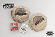 Wrapper and Sauce Set Mockup, a Packaging Mockup by INCDesign (Thumbnail 6 of 7)