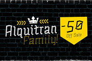 Alquitran Family -50% All Bundle, a Font by Rodrigo Typo (Thumbnail 1 of 11)