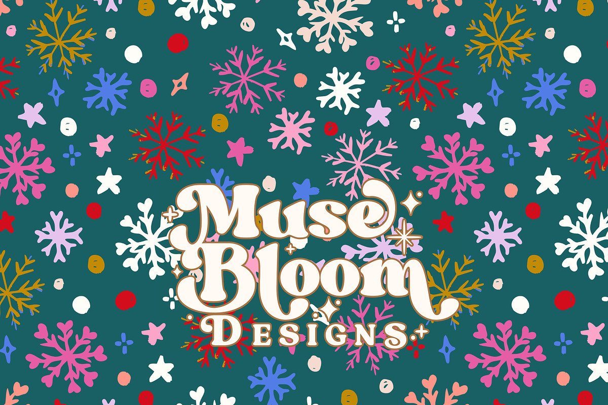 Snowflakes Holidays Seamless Set, a Pattern Graphic by MuseBloomDesigns (Photo 14 of 29)
