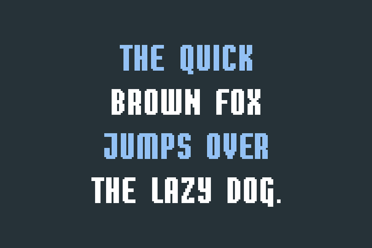 Sharpix - Pixel Font Family, a Sans Serif Font by alpercakici (Photo 9 of 10)