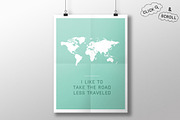 World Map - flat vector, an Illustration by Design Shop (Thumbnail 3 of 5)