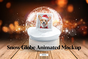 Snow Globe Animated Mockup, a Product Mockup by rebrandy (Thumbnail 1 of 11)