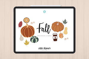 Fall Procreate Stamp Brushes