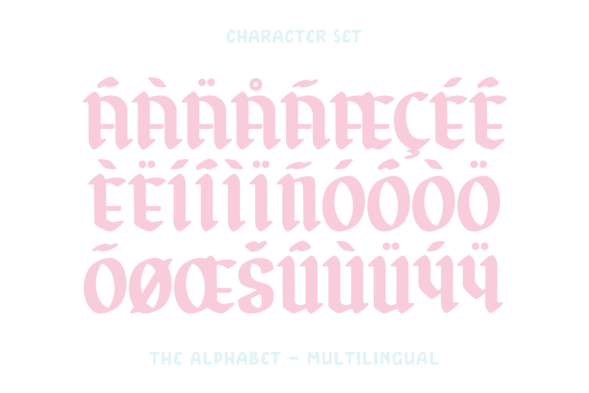 Messy Bun - Blackletter Font, a Blackletter Font by ariodsgn (Photo 3 of 9)