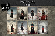 Lonely Girl in Winter Sheets, a Person Illustration by Digital Art Mahdiseño (Thumbnail 3 of 9)