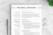 Resume/CV - The Watson, a Resume Template by CreativeLandStudio (Thumbnail 3 of 10)