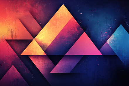 Abstract background with colorful tr, an Abstract Photo by Pixeness