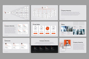 Company Hierarchy For PowerPoint