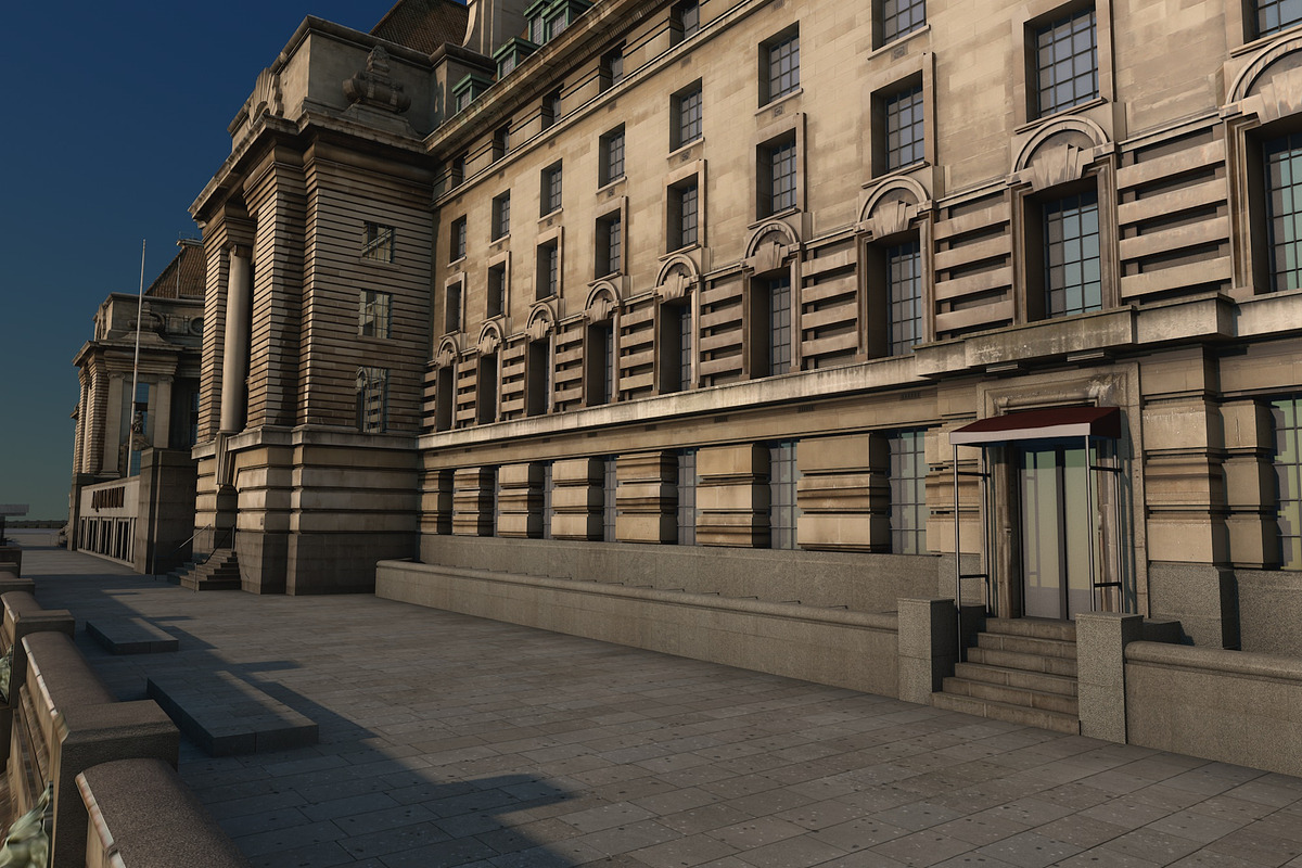 County Hall, London, UK, an Architecture 3D Model by Vertex Modelling (Photo 9 of 11)