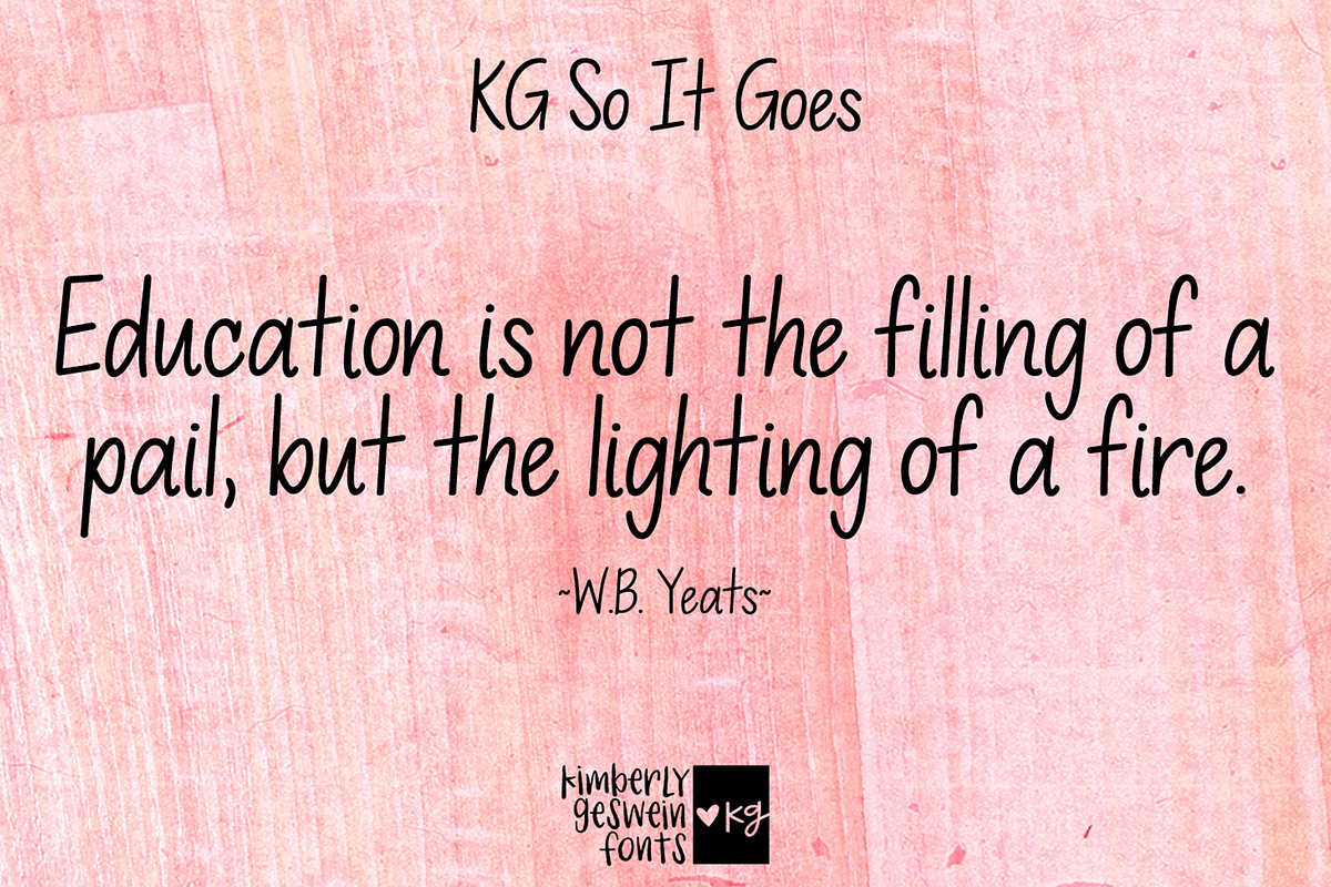 KG So It Goes Font, a Handwritten Font by Kimberly Geswein Fonts (Photo 3 of 3)