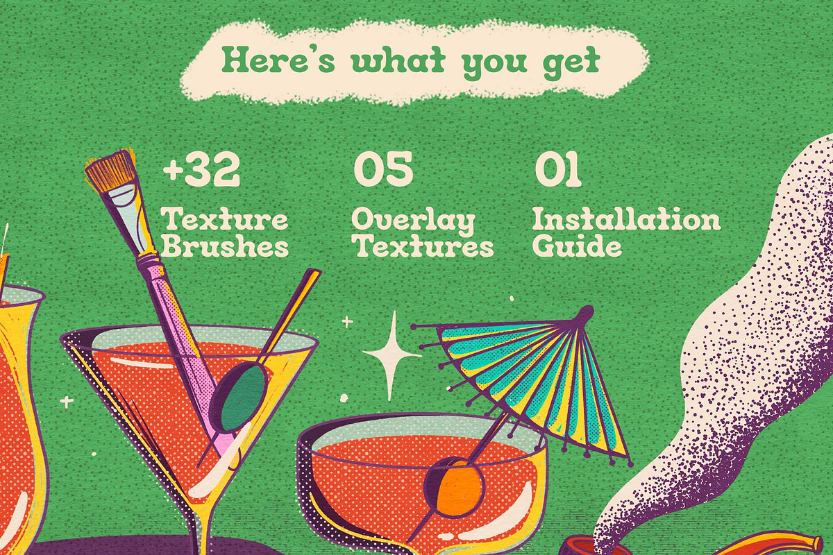 Dusty Inkers for Procreate, a Brush Add-On by Nubikini Studio & Co. (Photo 3 of 5)