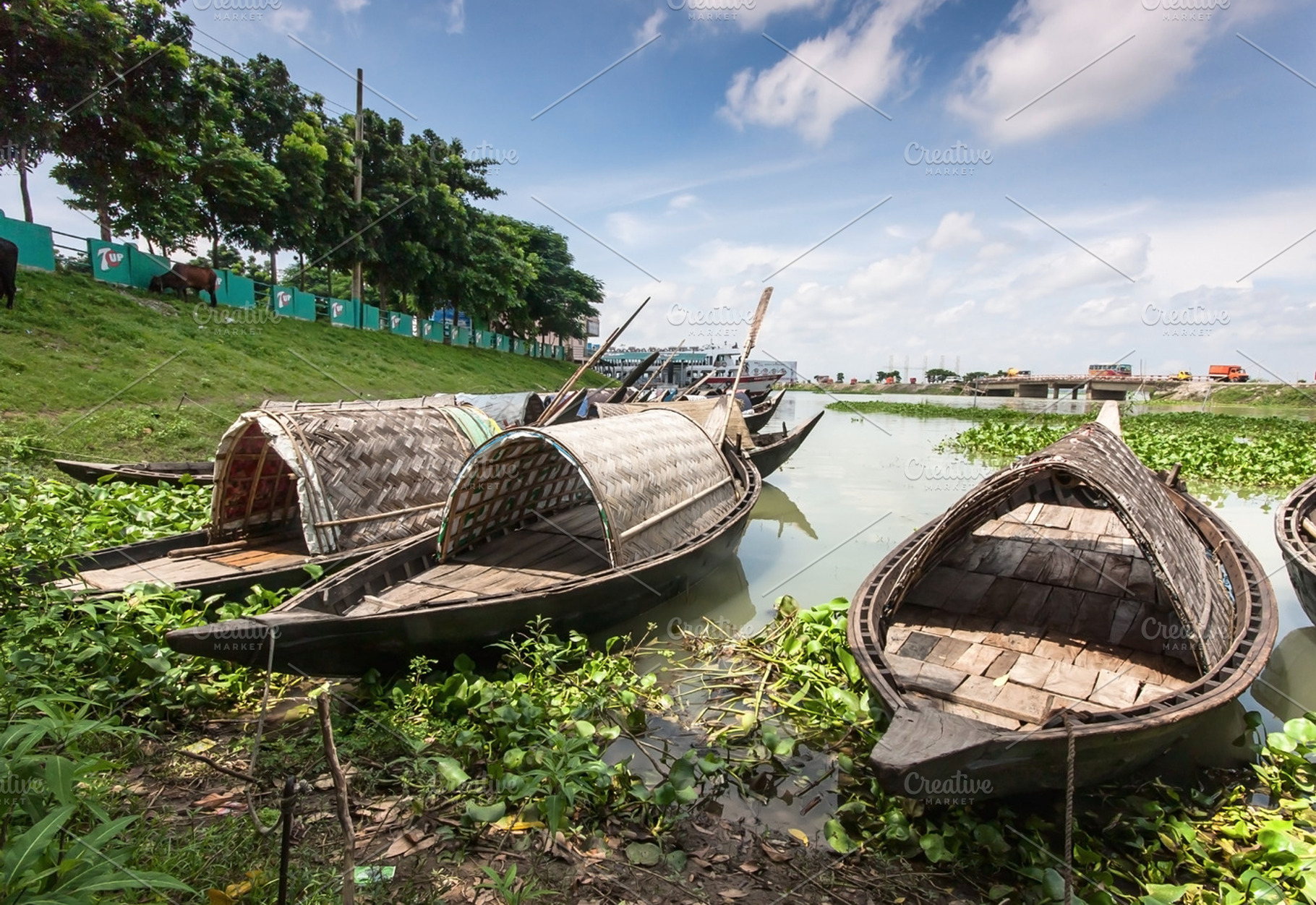 Boats In Bangladesh Featuring Bangladesh Water And Lake