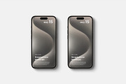 iPhone 15 Pro Mockup, an iPhone Mockup by graphicpages (Thumbnail 12 of 19)