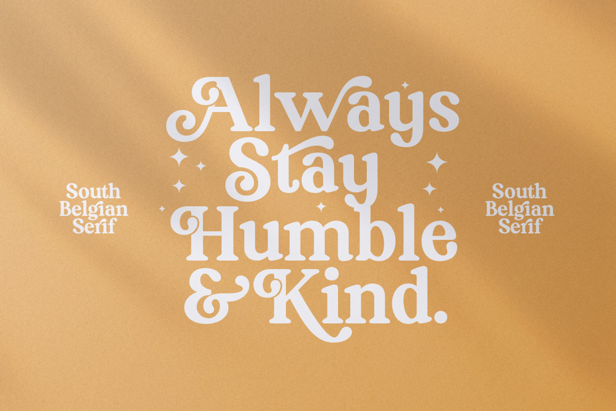 South Belgian - Retro Serif, a Serif Font by Mulkan Nazir (Photo 4 of 14)