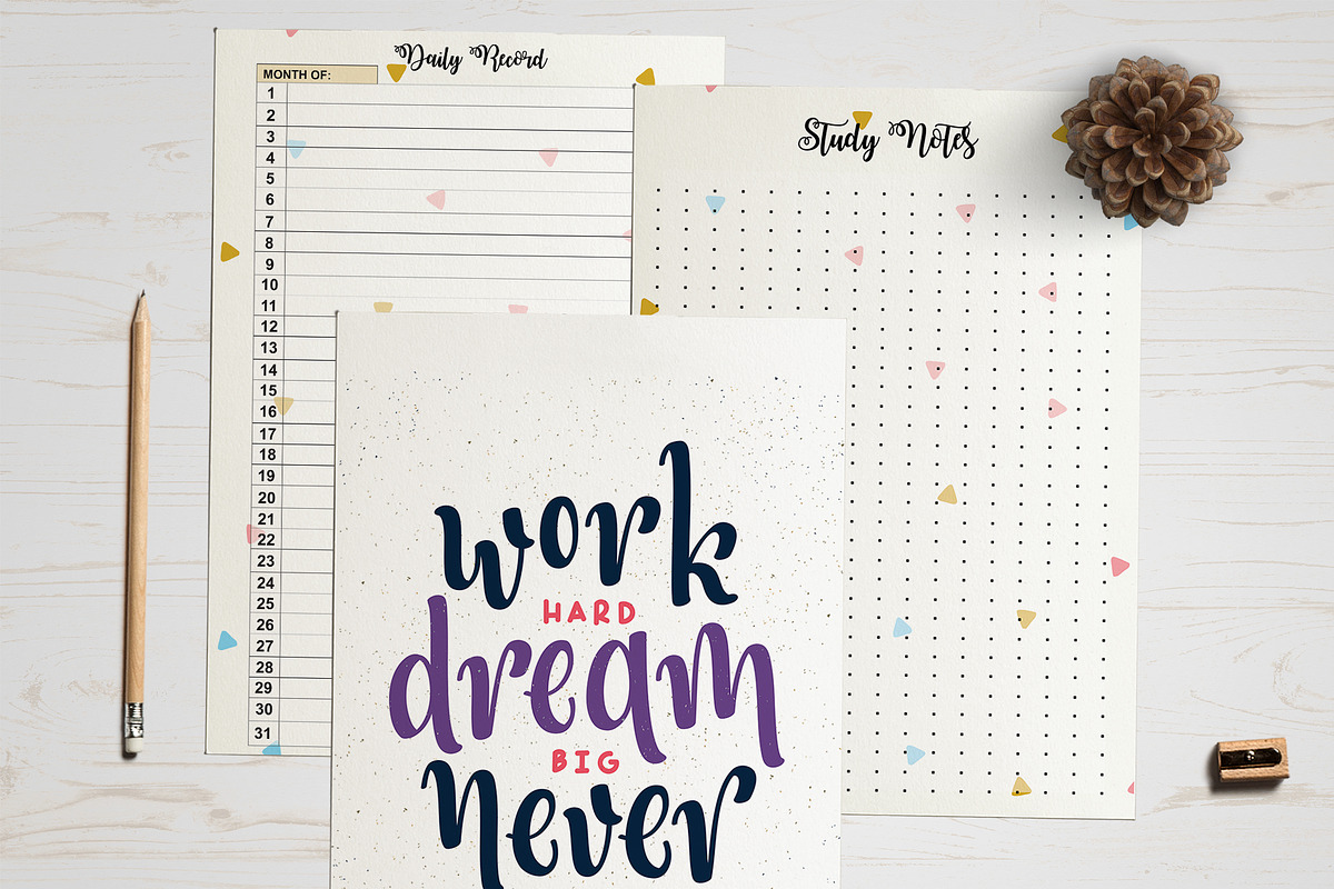 Student Study Planner, a Templates & Theme by Wow Designs (Photo 8 of 9)