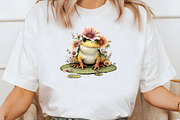 Summer Frog & Dragonfly Pond Clipart, a Seasonal Illustration by Designworld (Thumbnail 7 of 10)