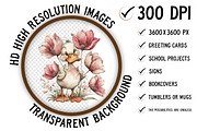 Whimsical Spring Duck Clipart Bundle, an Illustration by Craft Nest (Thumbnail 2 of 10)