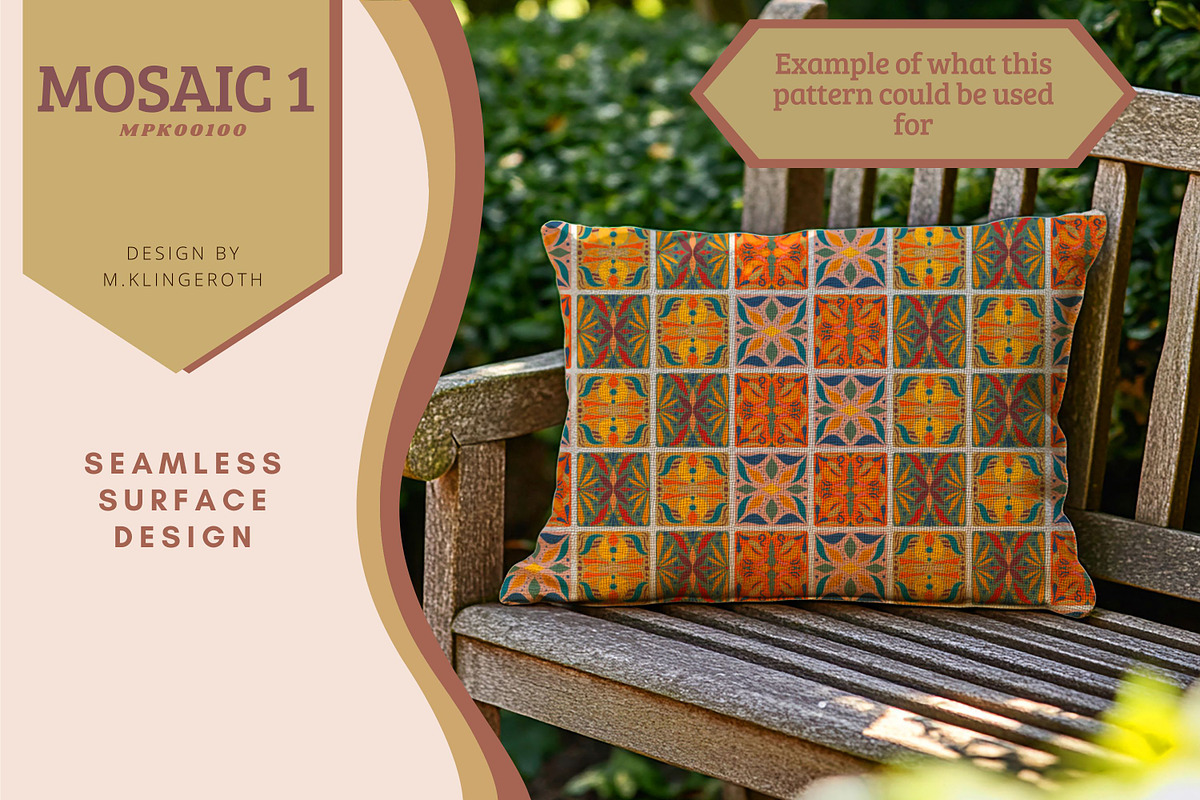 Mosaic 1, MPK00100- Seamless Pattern, a Pattern Graphic by MissPerfectKaos (Photo 4 of 4)