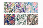 Floria. Tropical pattern, a Pattern Graphic by emeraldthue (Thumbnail 3 of 7)