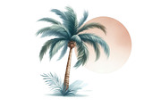 Summer Palm Tree Clipart, an Illustration by Designking (Thumbnail 2 of 4)