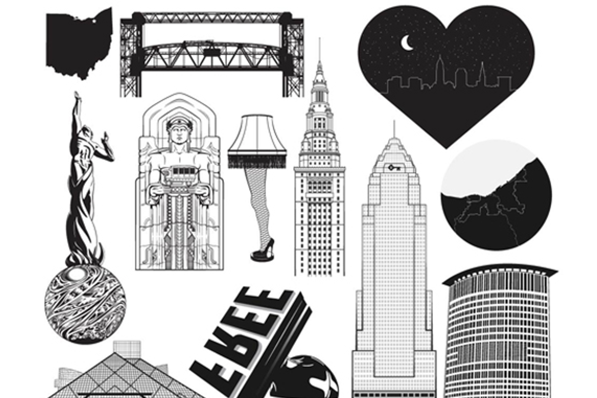Iconic Cleveland Vector Pack, a Household Mockup by Go Media's Arsenal (Photo 4 of 4)