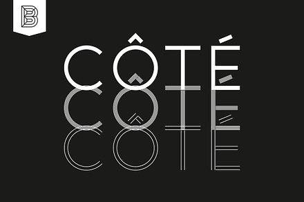 Côté - Typeface