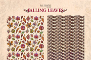 Falling Leaves Vintage Autumn Bundle, a Seasonal Illustration by Ink Stories (Thumbnail 15 of 20)