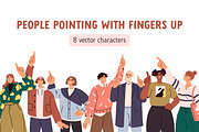 People look up, point with finger, a Person Illustration by Good Studio (Thumbnail 1 of 5)