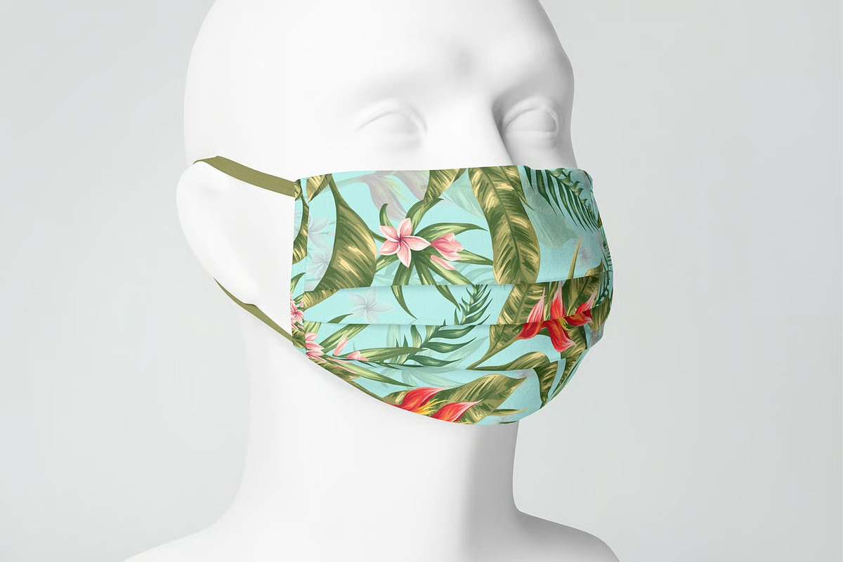 Face Mask Mock-up, a Mask Mockup by zippypixelstudio (Photo 4 of 16)