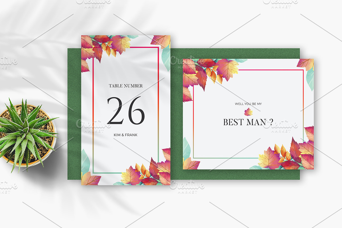 Wedding Invitation Template Set, an Invitation Template by Artphic (Photo 5 of 6)