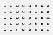 Carbon - Square font, a Font by SelfBuild Type (Thumbnail 10 of 15)