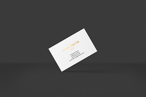 8.5x5.5cm Business Card Mockup