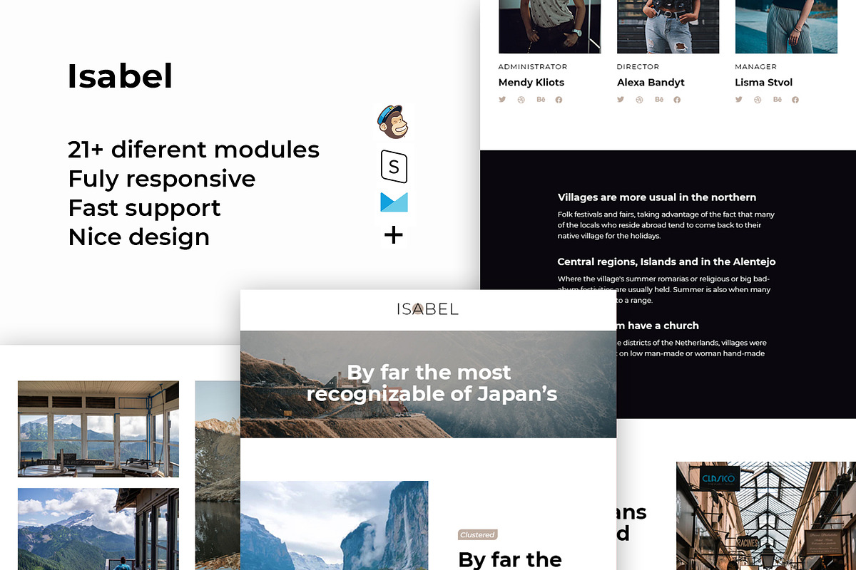 Isabel – Responsive Email template, an Email Template by ThemesCode